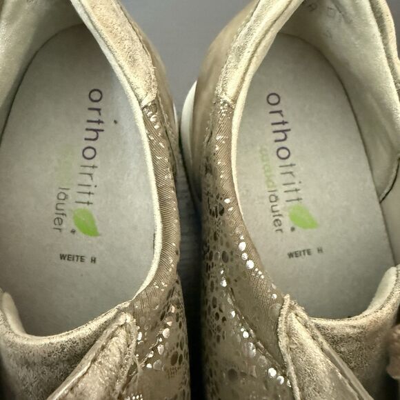 Waldlaufer Sneakers Women’s  Size UK 7 US 9.5 Beige Metallic Shoes Comfort - Picture 4 of 12